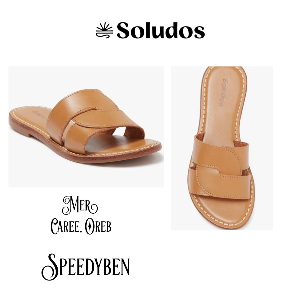 Soludos Shea Interlocking Sandals Camel Size 6 NIB - Picture 3 of 12